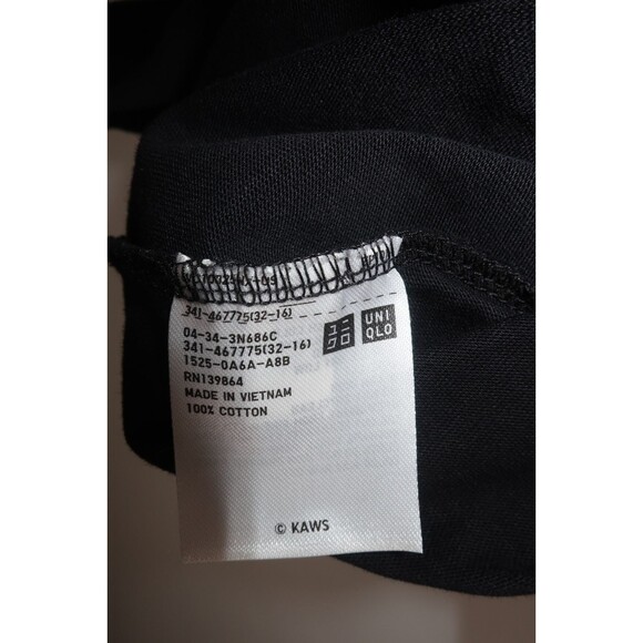 UT Uniqlo Kaws XX Elephants Cotton Exclusive Companion T Tee Shirt Black XXS - Picture 8 of 8
